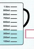 Measuring the capacity of liquid in millilitres tutorial