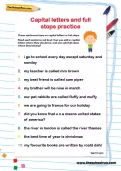 Capital letters and full stops worksheet