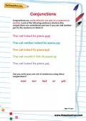 Conjunctions worksheet