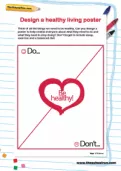 Design a healthy living poster