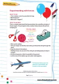 Experimenting with forces: jet engine experiment