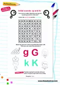 Initial sounds: g and k