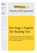 KS2 English SATs practice paper