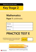 TheSchoolRun KS2 maths SATs practice paper E