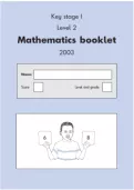 2003 Maths SATs Papers