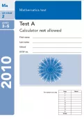 Key Stage 2 2010 Maths SATs Paper