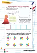 Non-verbal reasoning worksheet: Identifying rotated shapes