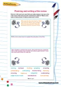 Planning and writing a film review worksheet