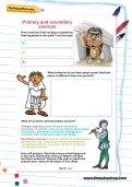 Primary and secondary sources worksheet