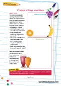 Problem-solving worksheet: smoothies