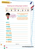 Reading and writing larger numbers