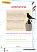 Reading comprehension: THE CROW AND THE JUG