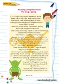 Year 2 reading comprehension: The Magic Lamp