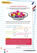 Reception problem-solving worksheet