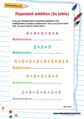 Repeated addition (5x table)