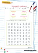 Simple suffix wordsearch