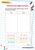 Subtract two-digit numbers activity