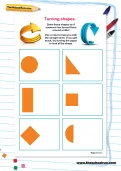 Turning shapes worksheet