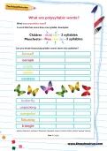 What are polysyllabic words worksheet