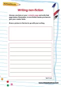 Writing non-fiction worksheet