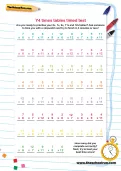 Y4 times tables timed test