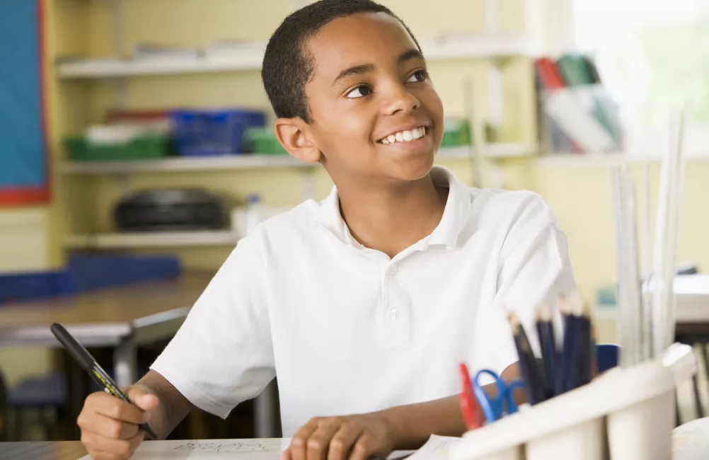 Child in classroom