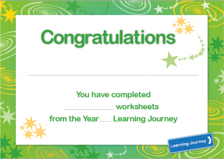 Learning Journey certificate