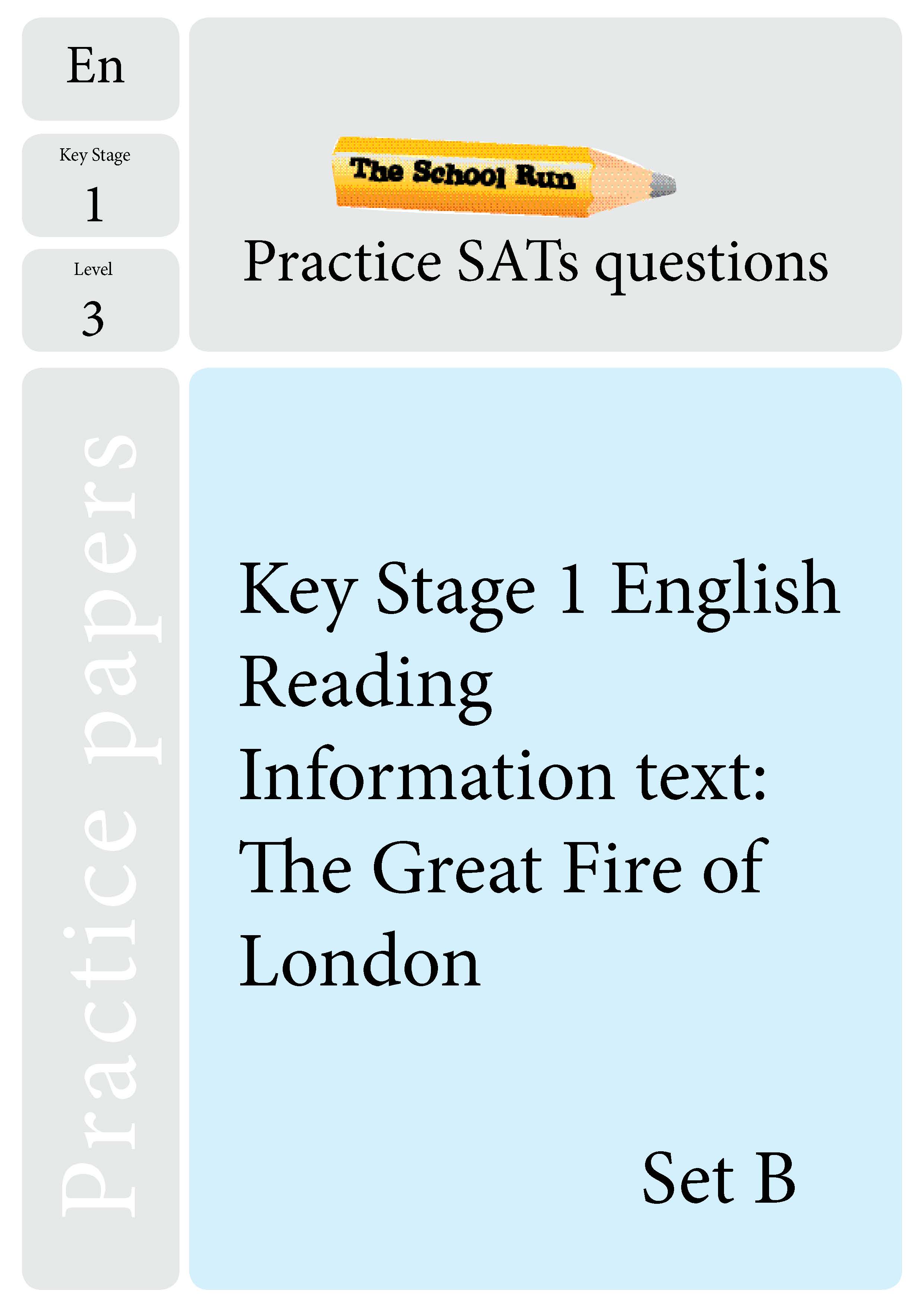 Key Stage 1 SATs English Practice Papers B | TheSchoolRun