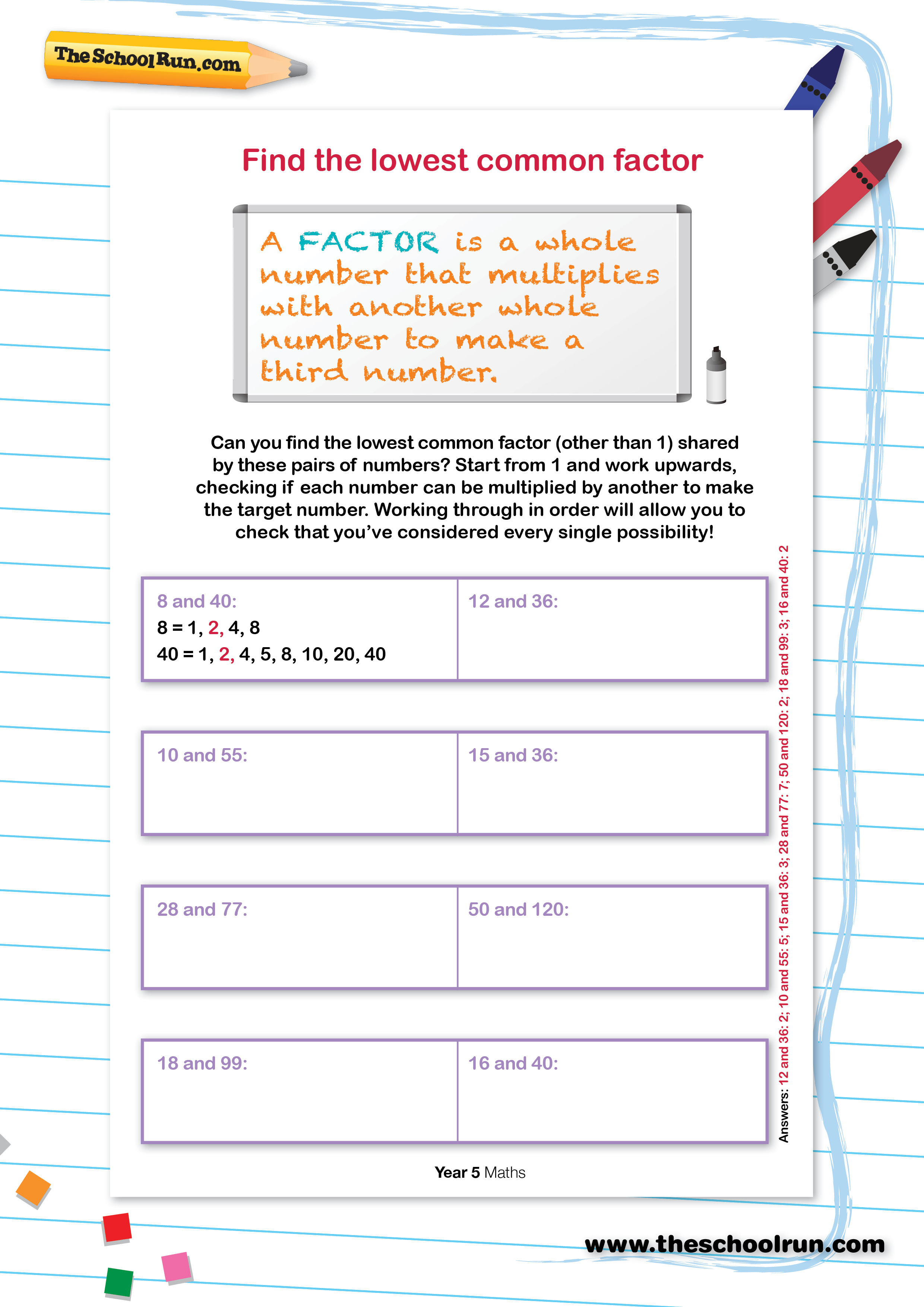 find-the-lowest-common-factor-theschoolrun