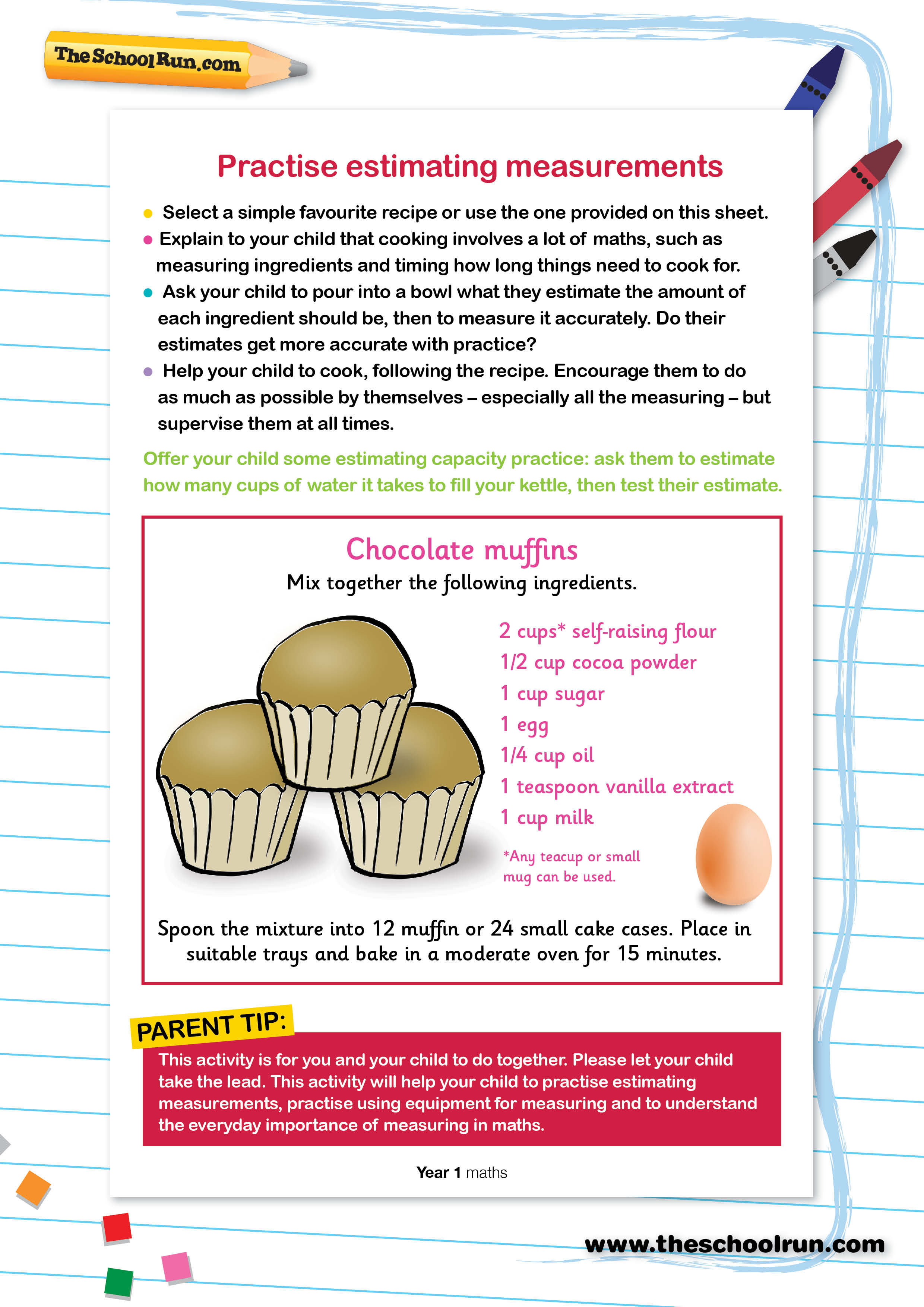 Practise estimating measurements | TheSchoolRun