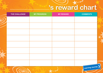 Printable reward chart for primary-school children