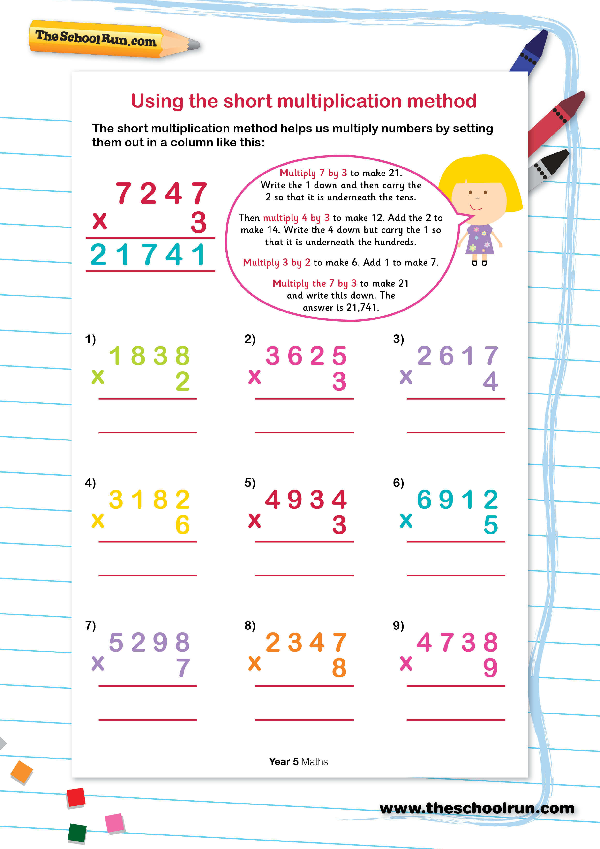 Using The Short Multiplication Method | TheSchoolRun